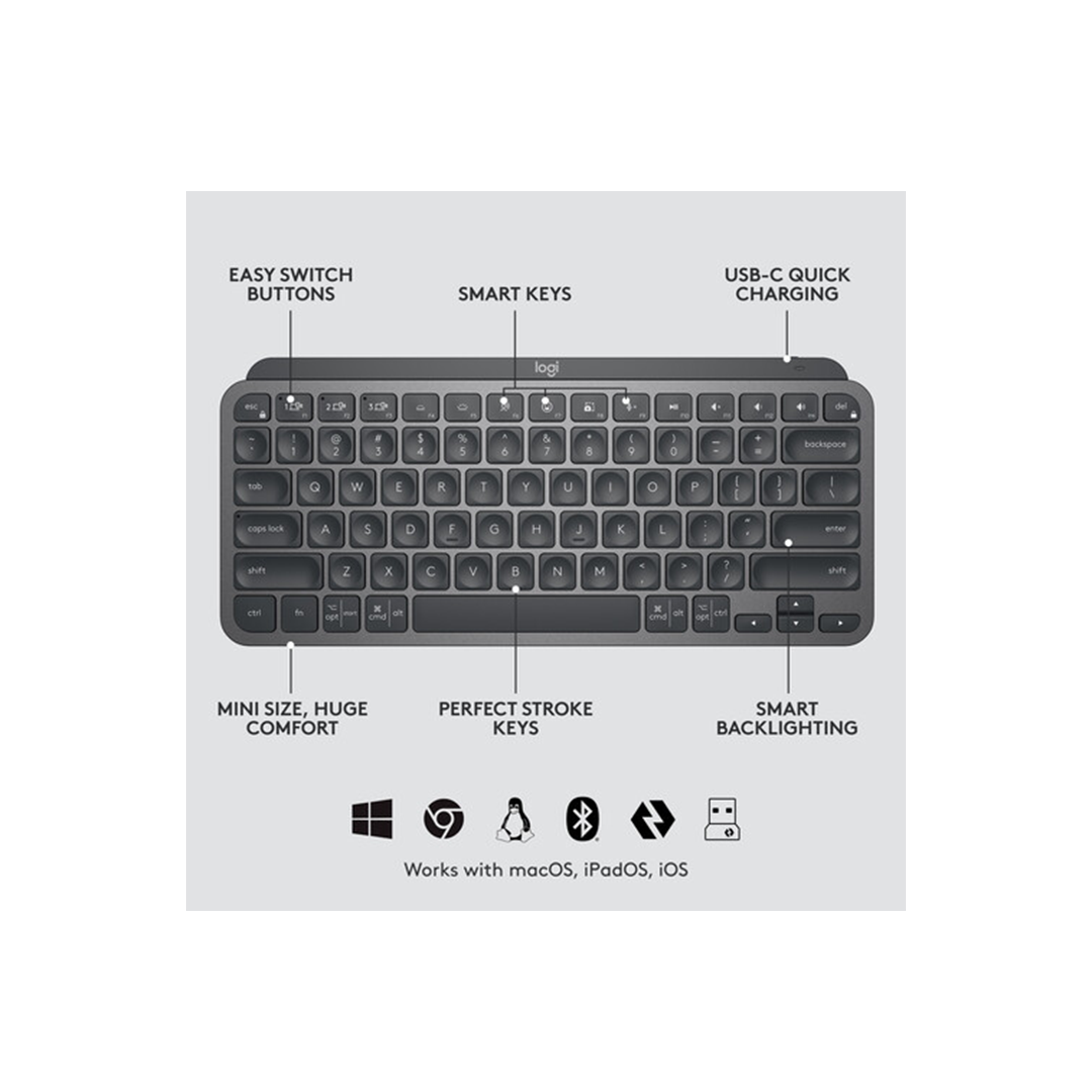 Logitech MX Keys Mini for Business Wireless Keyboard in Qatar Logitech MX Keys Mini for Business Wireless Keyboard in Qatar